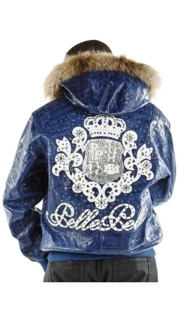 Pelle Pelle Crest Blue Leather Jacket
