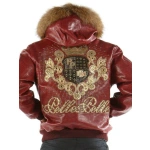 Pelle-Pelle-Crest-Maroon-Leather-Jacket,pelle-pelle-jackets,pelle-pelle