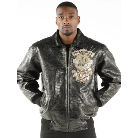 Pelle-Pelle-Mens-40th-Anniversary-Black-leather-Jacket,pelle-pelle,pelle-pelle-jackets