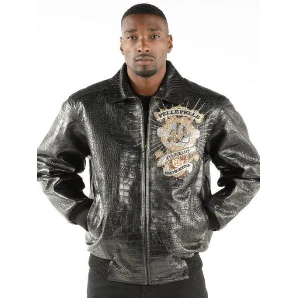 Pelle-Pelle-Mens-40th-Anniversary-Black-leather-Jacket,pelle-pelle,pelle-pelle-jackets