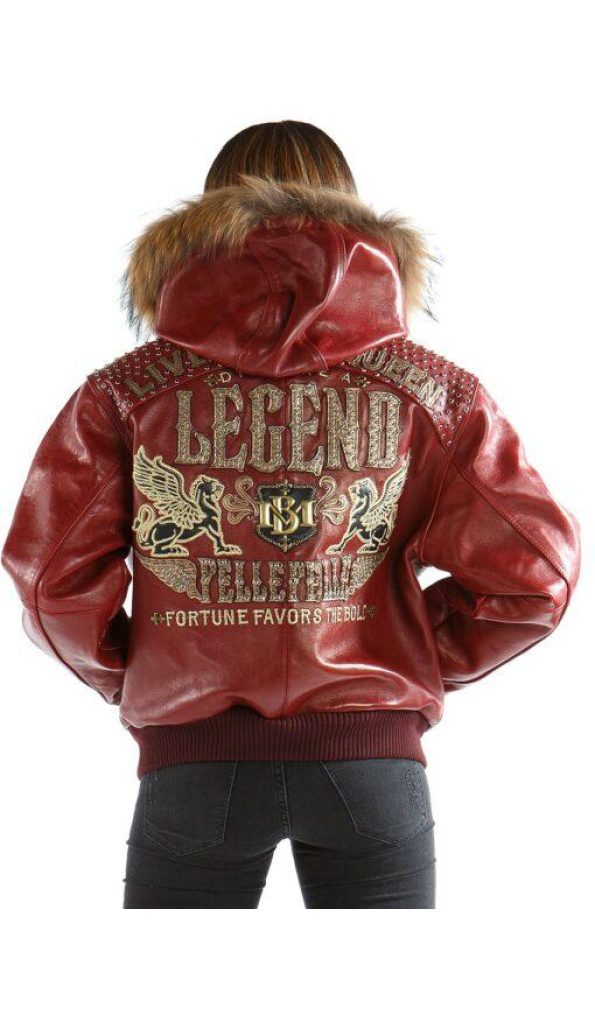 Pelle Pelle Live Like A Queen Maroon Leather Jacket | Pelle Pelle Store