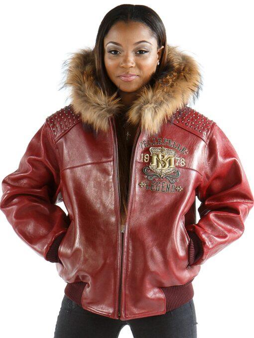 Pelle-Pelle-live-like-a-queen-maroon,pelle-pelle-women,pelle-pelle,pelle-pelle-store,pelle-pelle-jackets,maroon-leather-jacket