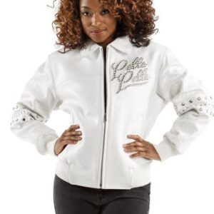 Pelle Pelle Women’s The Original White Leather Jacket | Pelle Pelle Store view 2