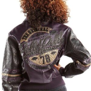 Pelle Pelle Women’s The Original Purple and Black Leather Jacket