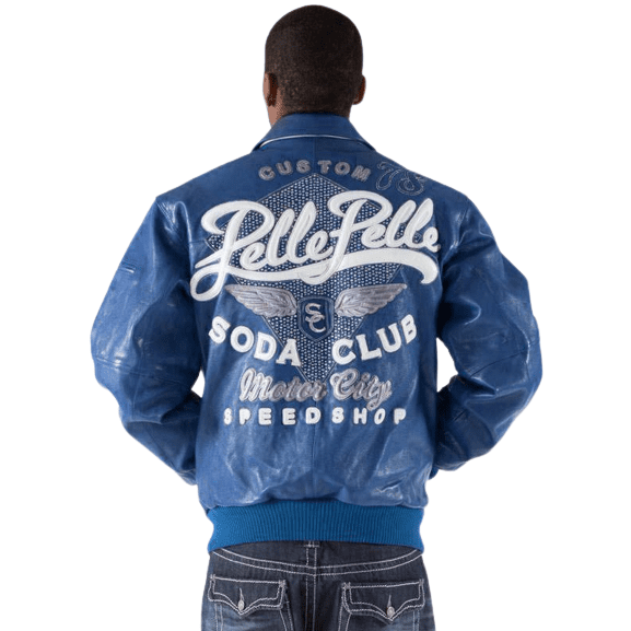 Pelle Pelle soda club blue jacket,pelle-pelle-jacket,pelle-pelle-store,pelle-pelle-leather-jacket,blue-jacket,pelle-pelle