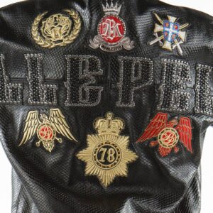 Decorated Black Pelle Pelle Python Jacket view 1