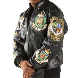 Pelle Pelle Coat of Arms Jacket | 1978 Black Leather Jacket view 2