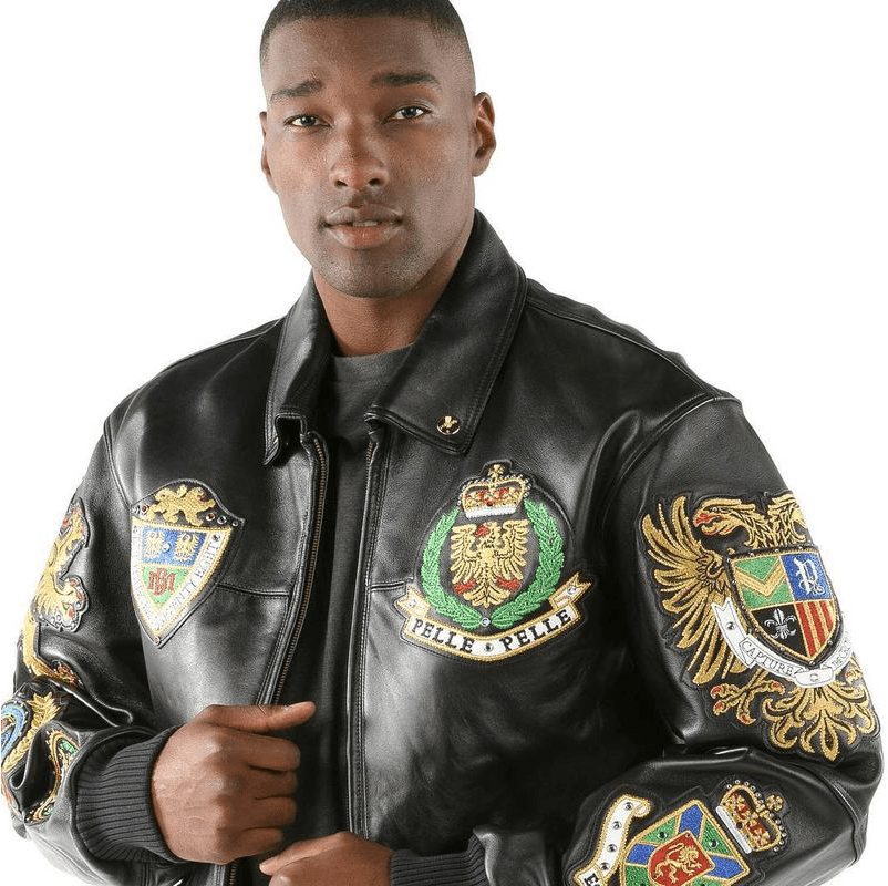 Pelle-Pelle-Coat-of-Arms-Jacket,pelle-pelle,pelle-pelle-store,pelle-pelle-jackets,black-leather-jacket