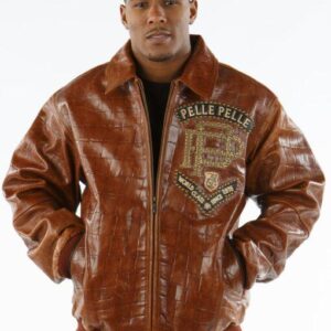 Pelle Pelle Elite Series Brown Leather Jacket | Pelle Pelle Store view 2