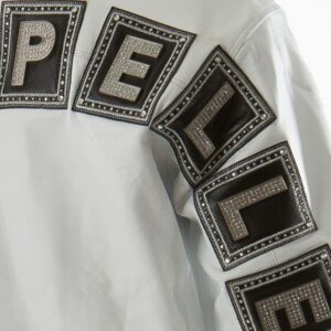 Pelle Pelle Jeweled White Jacket | Pelle Pelle Store view 3
