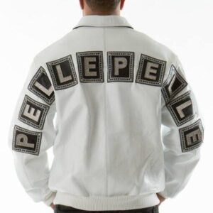 Pelle Pelle Jeweled White Jacket | Pelle Pelle Store