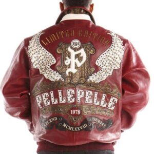 Pelle Pelle Maroon Leather Jacket | Pelle Pelle Store view 1