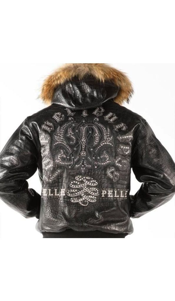 Mens Pelle Pelle Wool Forever Fearless Jacket Black