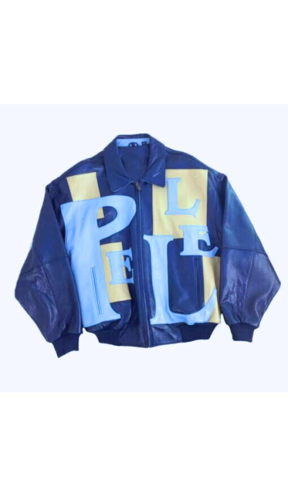 Pelle Pelle Blue Leather Bomber Jacket | Pelle Pelle Store