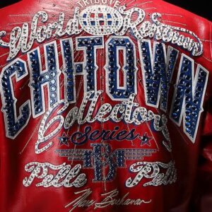 Pelle Pelle Chi-Town Red Leather Jacket | Pelle Pelle Store view 4