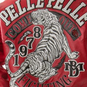 Pelle Pelle Tiger Red Jacket | Pelle Pelle Store view 2
