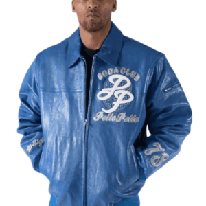 Pelle Pelle Soda Club Blue Jacket | Pelle Pelle Store view 2