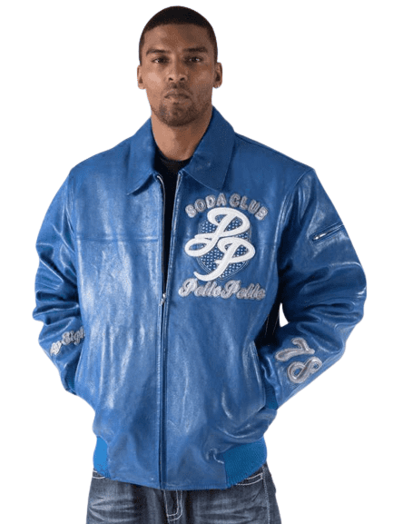 Pelle Pelle soda club blue jacket,pelle-pelle-jacket,pelle-pelle-store,pelle-pelle-leather-jacket,blue-jacket,pelle-pelle