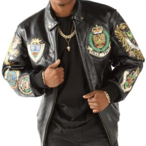 Pelle Pelle Coat of Arms Jacket | 1978 Black Leather Jacket