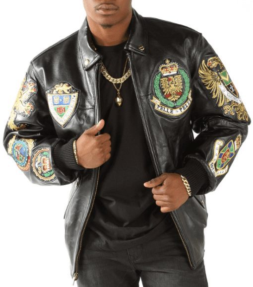 Pelle-Pelle-Coat-of-Arms-Jacket,pelle-pelle,pelle-pelle-store,pelle-pelle-jackets,black-leather-jacket