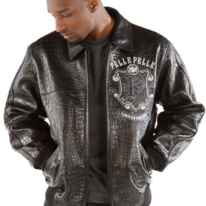 Pelle Pelle Croc Leather Jacket | Pelle Pelle Store view 3
