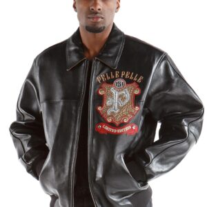 Pelle Pelle Black Leather Jacket | Pelle Pelle Store view 3