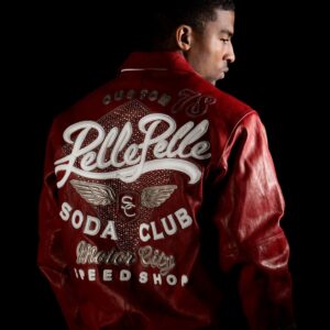 Pelle Pelle Soda Club Red Jacket | Pelle Pelle Store view 3