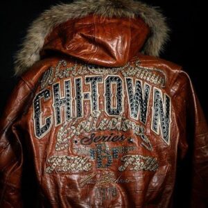 Pelle Pelle Chi-Town Brown Leather Jackets | Fur Hooded Jackets