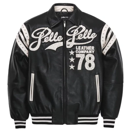 pelle-pelle-encrusted-varsity-plush,pelle-pelle-black-leather-jacket,pelle-pelle-jacket,pelle-pelle-store,pelle-pelle-leather-jacket,black-leather-jackets,varsity-jacket,pelle-pelle-plush,black-plush,black-varsity