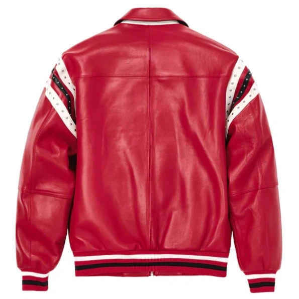 pelle-pelle-encrusted-varsity-plush,pelle-pelle-red-leather-jacket,pelle-pelle-jacket,pelle-pelle-store,pelle-pelle-leather-jacket,red-leather-jackets,varsity-jacket,pelle-pelle-plush