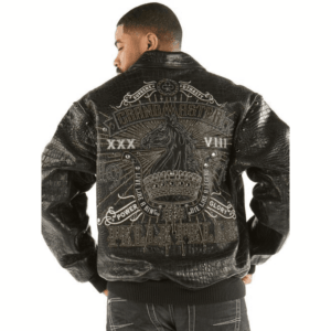 Pelle Pelle Grandmaster Black Croc Jacket view 1