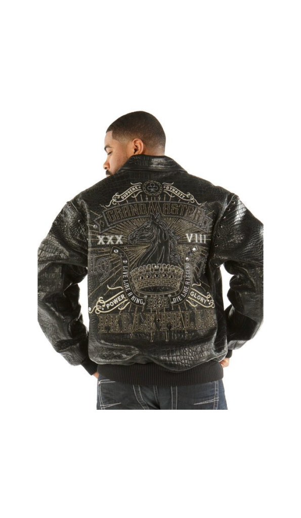 Pelle Pelle Grandmaster Black Croc Jacket