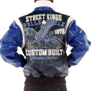 Pelle Pelle Street Kings Blue Leather Jacket
