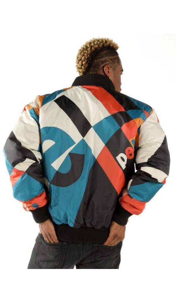Pelle Pelle Abstract Bomber Blue Jacket