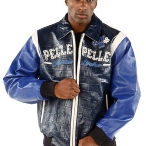 Pelle Pelle Street Kings Blue Leather Jacket view 2