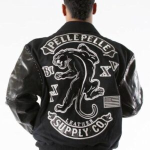 Pelle Pelle Panther Wool Black Jacket view 1