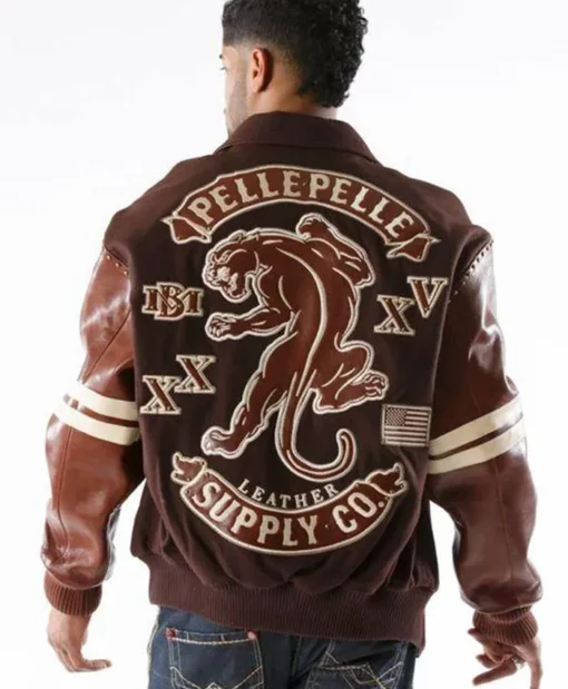 Pelle Pelle Supply Co. Wool Brown Jacket view 2