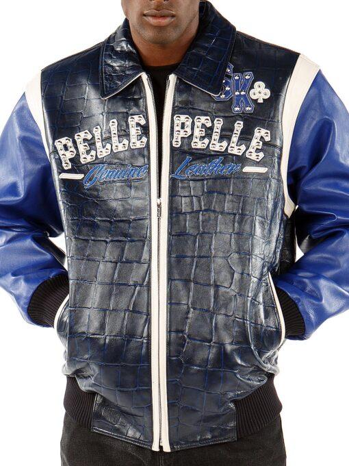 pelle pelle, pelle pelle street kings blue leather jacket, pelle pelle jacket,pelle pelle store,pelle pelle leather jacket,black leather jackets,leather jacket,pelle pelle