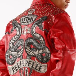 Pelle Pelle Lethal Red Leather Jacket view 5