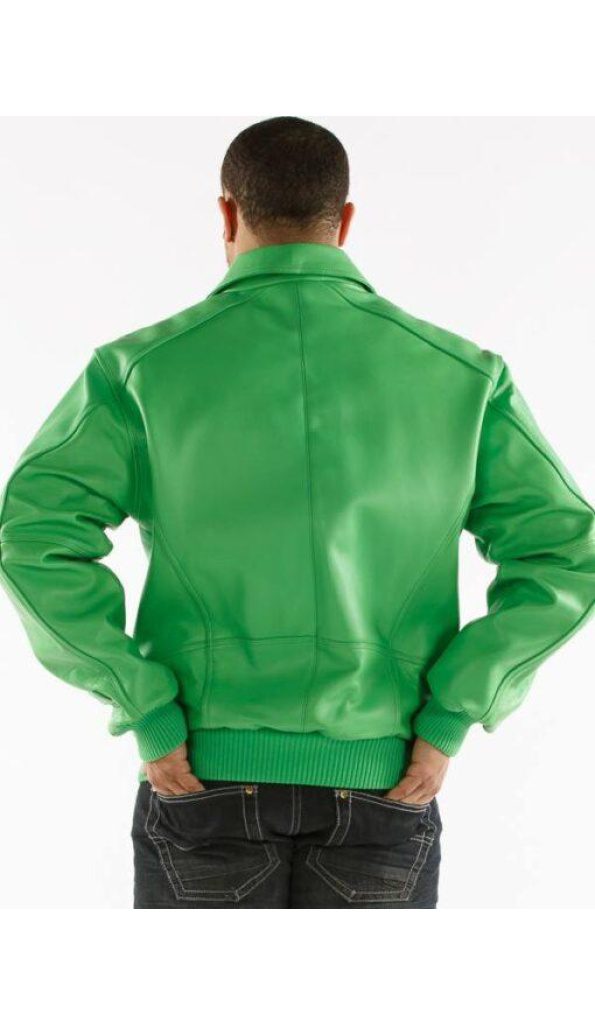 Pelle Pelle Basic In Lime Plush Jacket