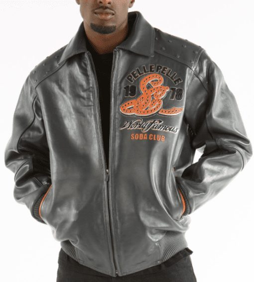 pelle pelle,pelle pelle soda club grey leather jacket,pelle pelle store,pelle pelle leather jacket,black leather jackets,leather jacket,pelle pelle