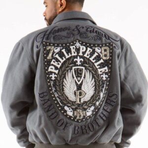 Pelle Pelle Band Of Brothers Grey Jacket