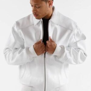 Pelle Pelle Basic in White Plush Jacket view 2