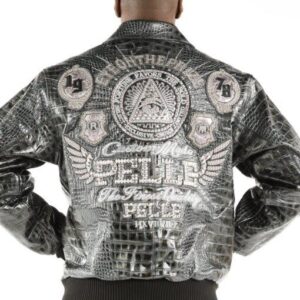 Pelle Pelle Eye Black Leather Jacket