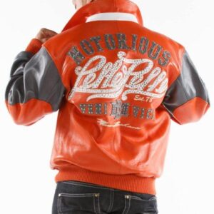 Pelle Pelle Fire Orange Notorious Jacket view 3