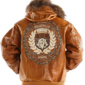 Pelle Pelle Mb Emblem Brown Leather Jacket
