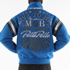 Pelle Pelle Live To Win Blue Jacket