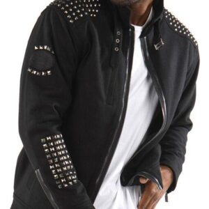 Pelle Pelle Mens Studded Wool Jacket view 3