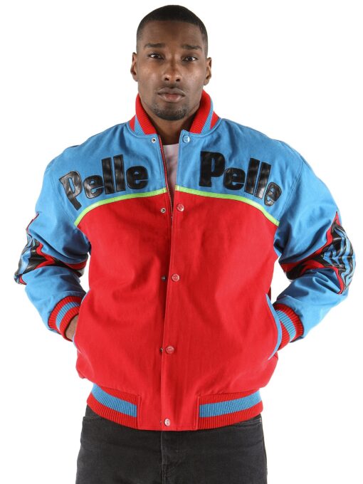 pelle pelle,pelle pelle soda club blue and red jacket ,pelle pelle store,pelle pelle leather jacket,black leather jackets,leather jacket,pelle pelle