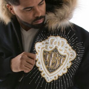 Pelle Pelle Platinum Diamonds Black Jacket view 4